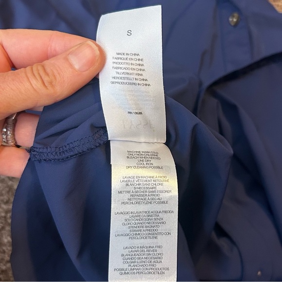 Lysse Navy Button-Up Shirt - Picture 7 of 7